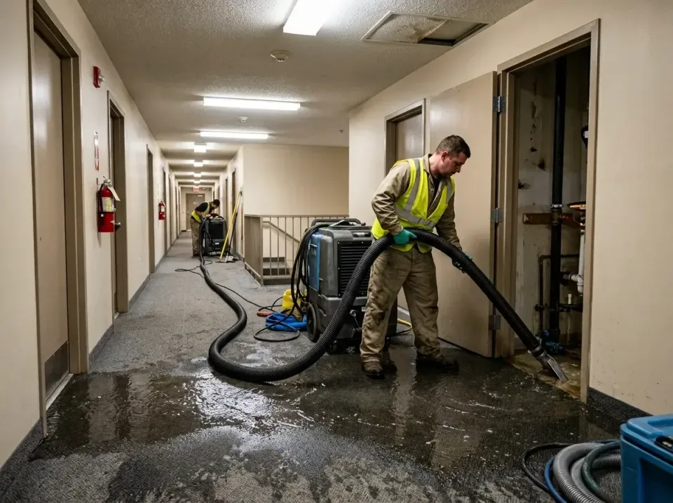multi-unit-apartment-hallway-f-005 — frequently asked questions, Emergency Burst Pipe Water Extraction & Removal in Buckhall…